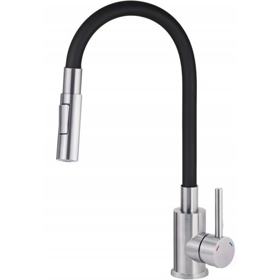 Obrázok pre Kitchen faucet with bent spout - 2 types of spray