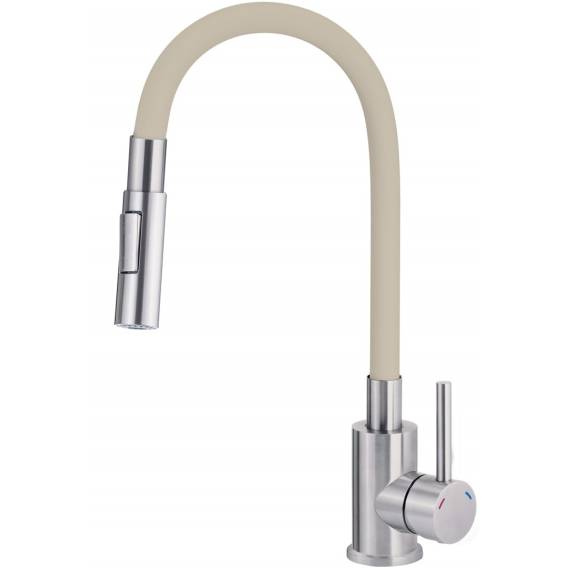 Obrázok pre Kitchen faucet with bent spout - 2 types of spray
