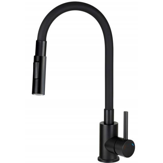 Obrázok pre Kitchen faucet with bent spout - 2 types of spray