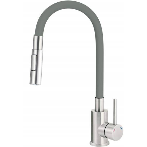 Obrázok pre Kitchen faucet with bent spout - 2 types of spray