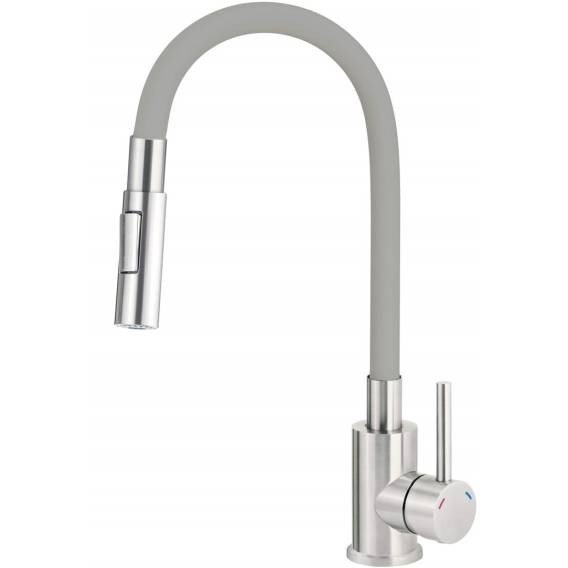 Obrázok pre Kitchen faucet with bent spout - 2 types of spray