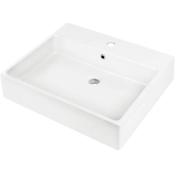Obrázok pre Ceramic countertop/wall washbasin with space for a tap - 60x50 cm
