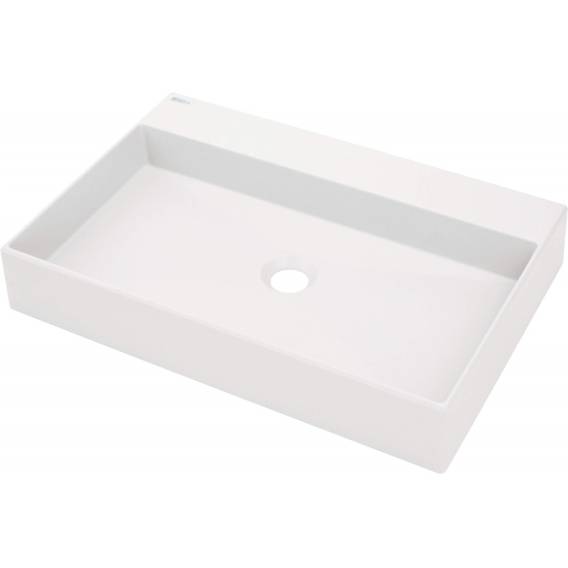 Obrázok pre Granite countertop washbasin with space for a tap - 60x40 cm