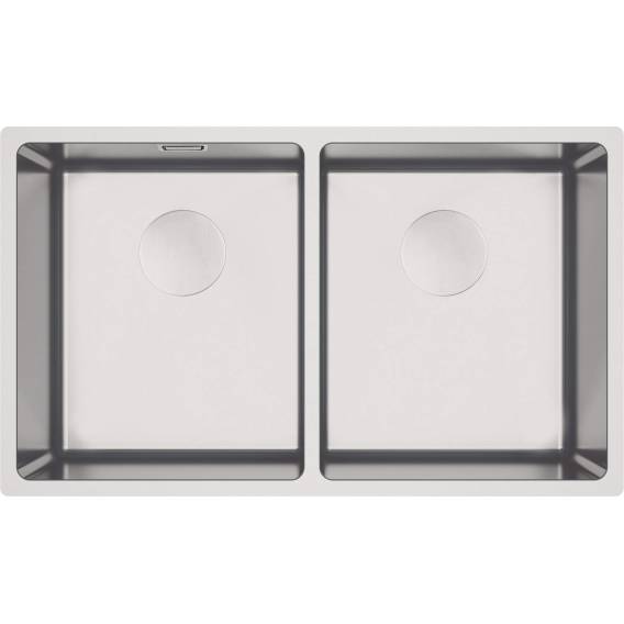 Obrázok pre 2-bowl wall-hung steel sink