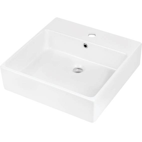 Obrázok pre Ceramic countertop/wall washbasin with space for a tap - 50x50 cm
