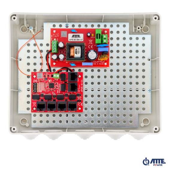 Obrázok pre Zestaw do 5 kamer IP switch PoE 5P+1UP ATTE IP-5-11-L3
