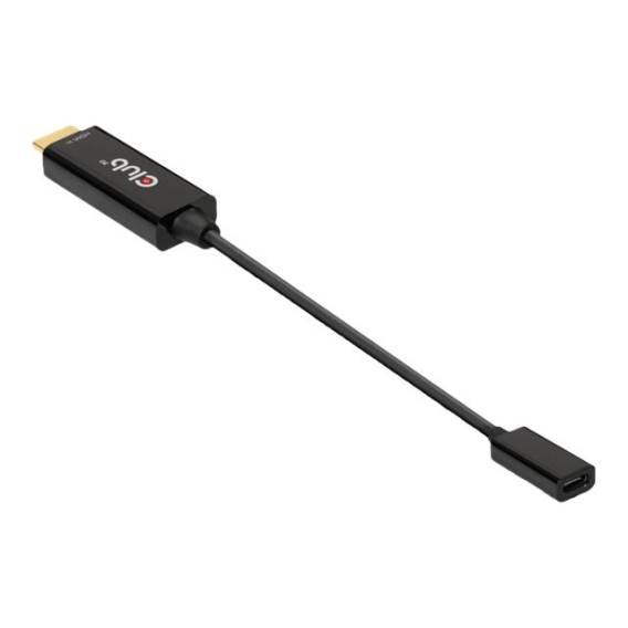 Obrázok pre CLUB3D CAC-1333 adaptér k video kabelům 0,22 m HDMI Typ A (standardní) USB typu C Černá