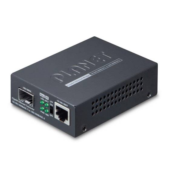 Obrázok pre PLANET GT805A konvertor síťové kabeláže 1000 Mbit/s Vícevidové Černá