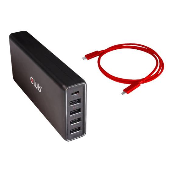 Obrázok pre CLUB3D CSV-1564W100 dokovací stanice/replikátor portů USB 3.2 Gen 1 (3.1 Gen 1) Type-C Černá