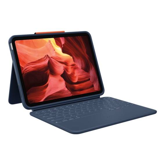 Obrázok pre Logitech Rugged Combo 4 QWERTZ Německý Smart Connector Modrá