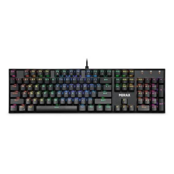 Obrázok pre Defender MIRAX GK-352 MECHANICAL Backlit Gaming RGB outemu blue wired keyboard