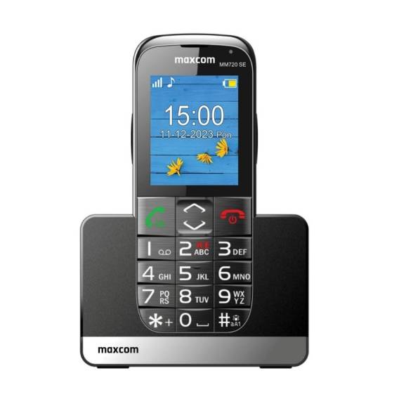 Obrázok pre MaxCom MM720 SE mobilní telefon 5,59 cm (2.2") 82 g Černá Pro začátečníky