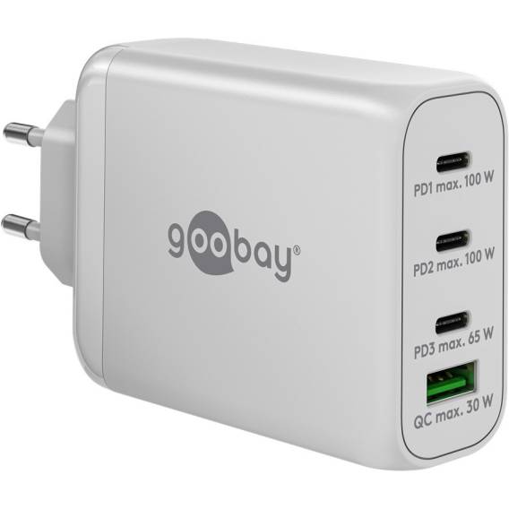Obrázok pre Goobay 65556 nabíječka na PDA/mobilní telefon Laptop, Chytrý telefon Bílá AC Rychlé nabíjení Vnitřní