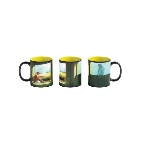 Obrázok pre Hrnek pro odhalení tepla Good Loot Cyberpunk 2077 Game Art Chronicles - V & Edward Hopper 450 ml Černá, Žlutá