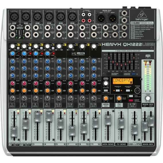 Obrázok pre Behringer QX1222USB audio mixér 16 kanály/kanálů