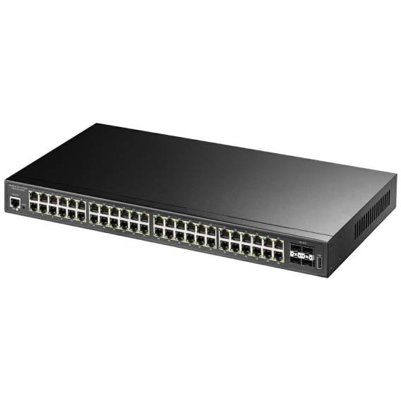 Obrázok pre Cudy GS2048PS4 Řízený L2 Gigabit Ethernet (10/100/1000) Podpora napájení po Ethernetu (PoE) Černá