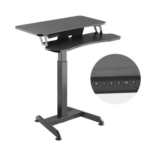 Obrázok pre Maclean MC-835 Portable Desk Electric Height Adjustable 72 -122cm max. 37 kg Control Panel Sit Stand Work Station