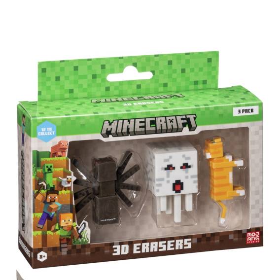 Obrázok pre MINECRAFT 3D ERASERS - 3 PACK VER.A