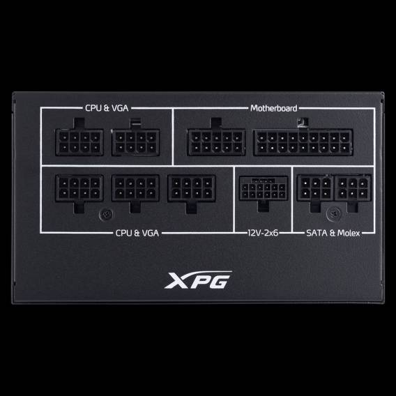 Obrázok pre XPG COREREACTOR II VE 850W napájecí zdroj 24-pin ATX ATX Černá