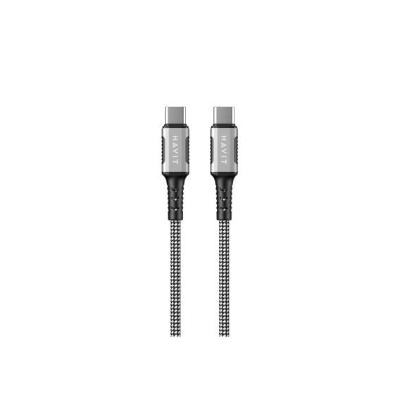 Obrázok pre Havit CB6297 - Magnetický kabel USB typ C na USB typ C, 1 m (černý)