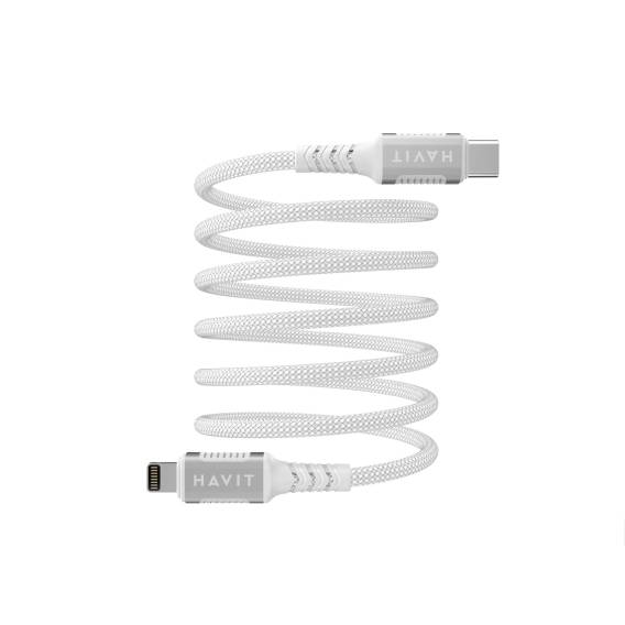 Obrázok pre Havit CB6298 - USB kabel typu C-Lightning magnetický, 1 m (bílý)