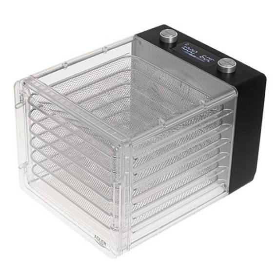 Obrázok pre Adler | Food Dehydrator | AD 6660 | Power 600 W | Number of trays 6 | Integrated timer | Black