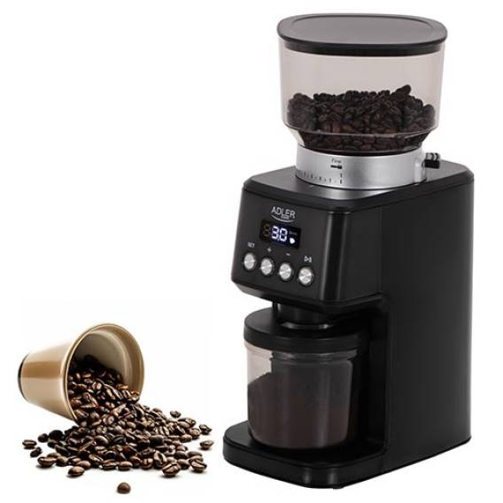 Obrázok pre Adler Burr Coffee Grinder | AD 4300 | 180 W | Coffee beans capacity 300 g | Black