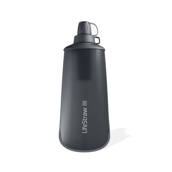 Obrázok pre Peak squeeze filter bottle 1l-dark grey LIFESTRAW