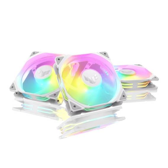 Obrázok pre ASUS TUF GAMING TR120 ARGB REVERSE 3IN1 White Počítačová skříň Vzduchový chladič 12 cm Bílá