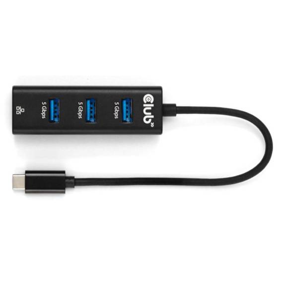 Obrázok pre CLUB3D CSV-1549 rozbočovač rozhraní USB typu C 5000 Mbit/s Černá