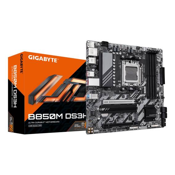 Obrázok pre GIGABYTE B850M DS3H základní deska AMD B850 Zásuvka AM5 Micro ATX