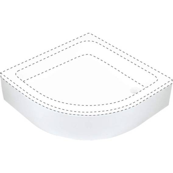 Obrázok pre Shower tray cover semicircular 80 cm