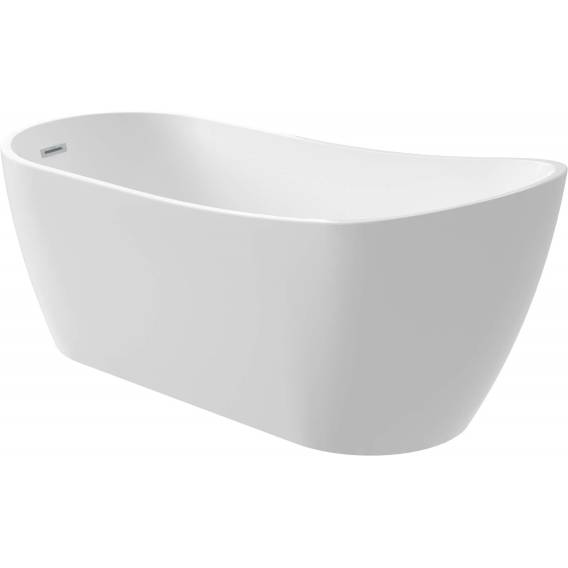 Obrázok pre Asymmetrical freestanding acrylic bathtub - 160 cm