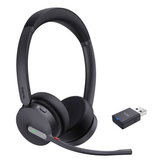 Obrázok pre Yealink WH64 Hybrid Dual Teams Sluchátka s mikrofonem Bezdrátový Přes hlavu Kancelář / call centrum Micro-USB Bluetooth Černá