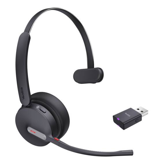 Obrázok pre Yealink WH64 Hybrid Mono Teams Sluchátka s mikrofonem Bezdrátový Přes hlavu Kancelář / call centrum Micro-USB Bluetooth Černá