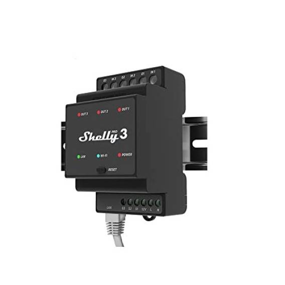 Obrázok pre Shelly Pro 3 napěťové relé Černá