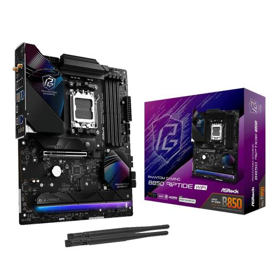 Obrázok pre Asrock Phantom Gaming B850 Riptide WiFi AMD B850 Zásuvka AM5 ATX