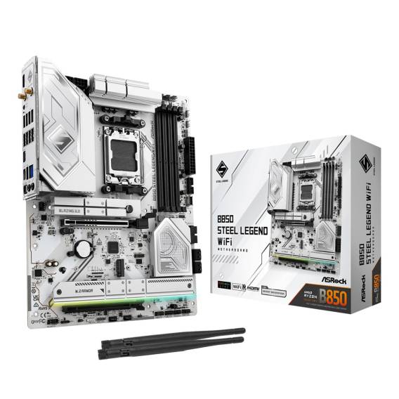 Obrázok pre Asrock B850 Steel Legend WiFi AMD B850 Zásuvka AM5 ATX