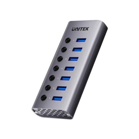 Obrázok pre Rozbočovač USB-A 3.0 5 Gb/s s přepínačem 7 v 1 Unitek H1314A01-EU