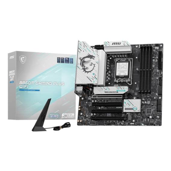 Obrázok pre MSI B860M GAMING PLUS WIFI základní deska Intel B860 LGA 1851 (Socket V1) Micro ATX