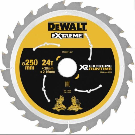 Obrázok pre DeWALT DT99573 pilový kotouč 25 cm 1 kusů