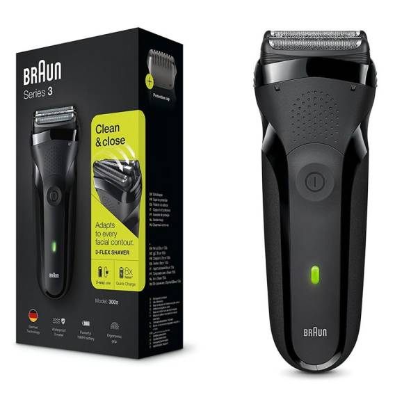Obrázok pre Braun Series 3 300s Planžetový holicí strojek Zastřihovač Černá, Červená