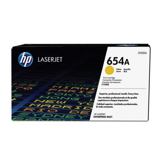 Obrázok pre HP 654A Žlutá originální tonerová kazeta LaserJet