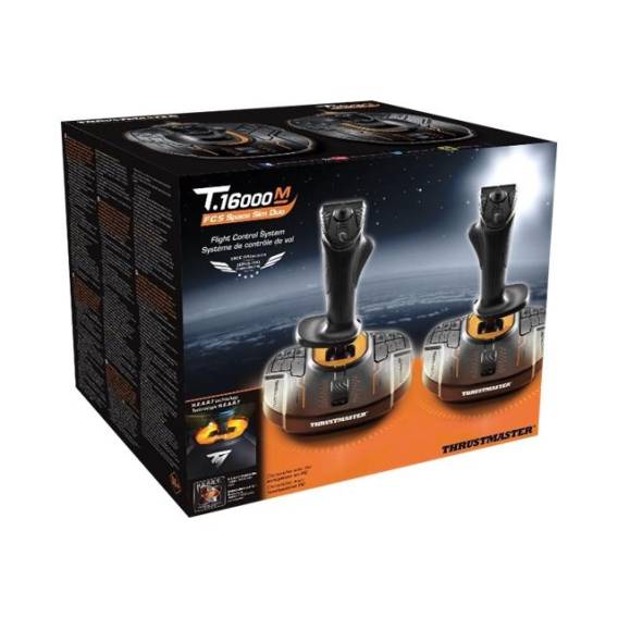 Obrázok pre Thrustmaster T.16000M FCS SPACE SIM DUO Černá, Oranžová USB Letový joystick Analogový/digitální PC