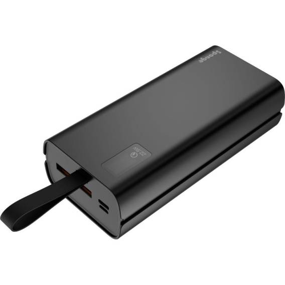 Obrázok pre Powerbank Sponge Energy 30000 mAh 22.5W QC/PD (Cyfrowy wyświetlacz, Czarny)