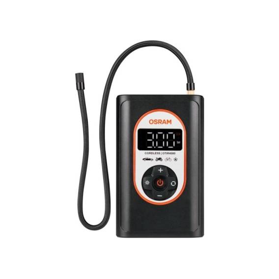 Obrázok pre 12V Compressor, 8.3bar - Rechargeable Tire Inflator with Digital Backlit Display