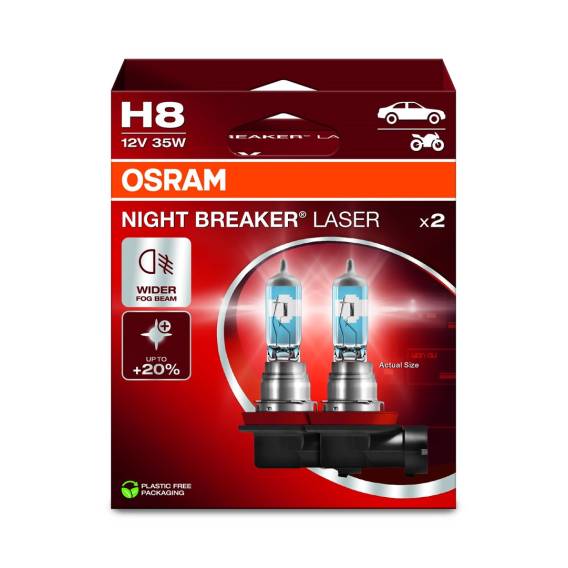 Obrázok pre Bulb H8 12V 35W PGJ19-1 Night Breaker Laser