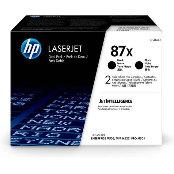 Obrázok pre HP 87X Dvojbalení černých originálních tonerových kazet LaserJet s vysokou výtěžností