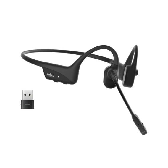 Obrázok pre SHOKZ C120-AC-BK sluchátka / náhlavní souprava Sluchátka s mikrofonem Bezdrátový Za ucho Kancelář / call centrum USB typu C Bluetooth Černá