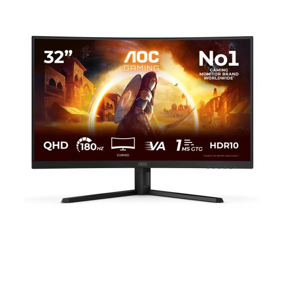 Obrázok pre AOC G4 CQ32G4VEAD počítačový monitor 80 cm (31.5") 2560 x 1440 px Černá, Šedá